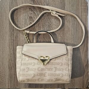 Juicy Couture Sandstone Gothic Modern Chic Flap Crossbody Bag